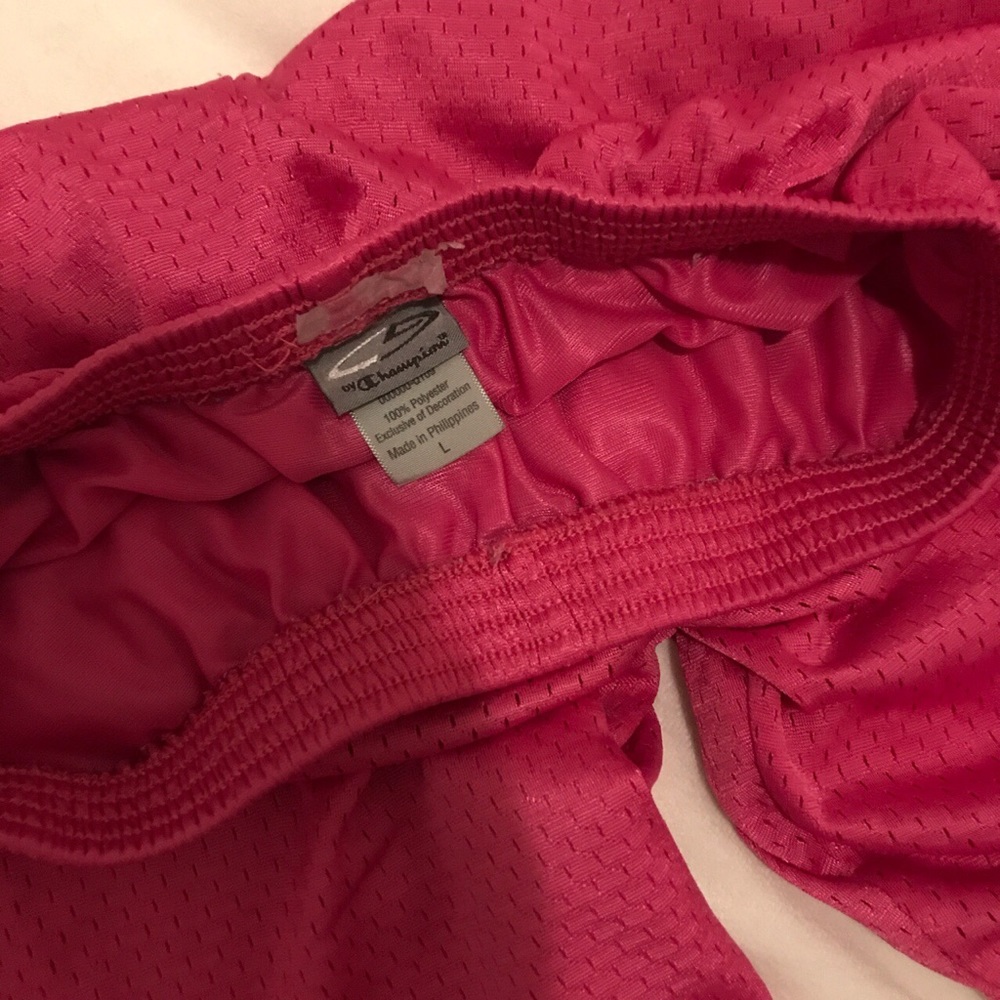 Vintage Champion pink basketball shorts